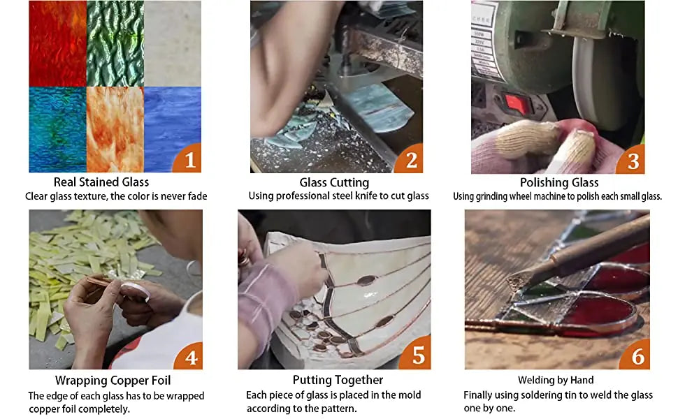 Stained Glass Mission Style Floor Lamp with 2 Light Sockets  Pull Chains - 65in Standing Lamp