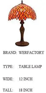 Green Wisteria Stained Glass Floor Lamp - 66 Corner Torch with 12 Shade Elegant Lighting