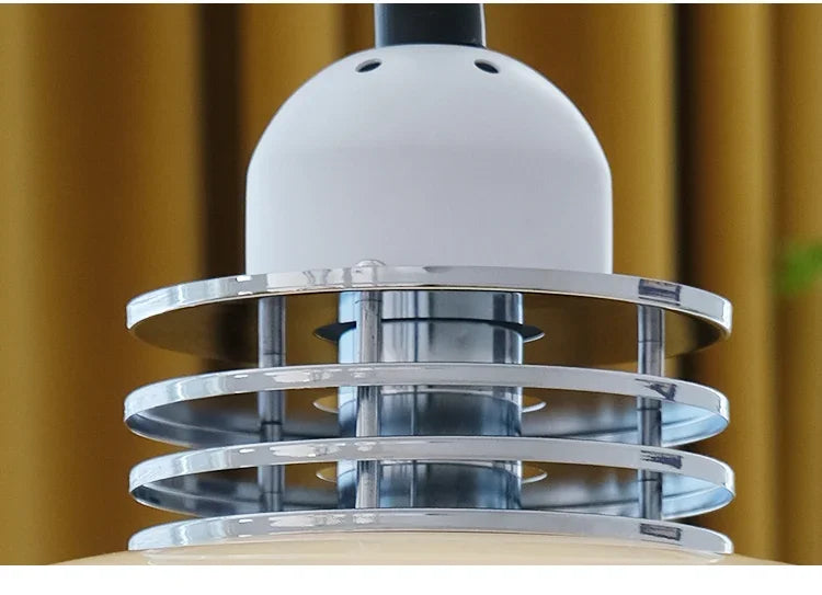 Bauhaus Glass Pendant Light LED Medieval Retro Retractable Chandeliers Restaurant Bar Bedroom Study Pendant Hanging Lamp Lustre