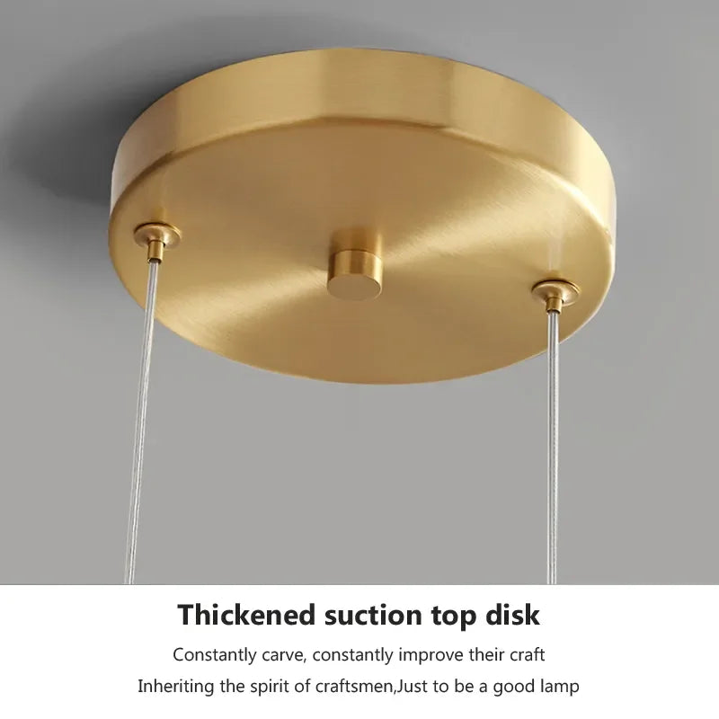 Modern Glass Pendant Light Luxury Chandelier Deco Nordic LED Hanging Light Fixtures Bedroom Modern Luminaire Suspension Lamp