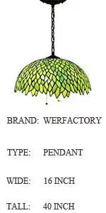 Green Wisteria Stained Glass Floor Lamp - 66 Corner Torch with 12 Shade Elegant Lighting