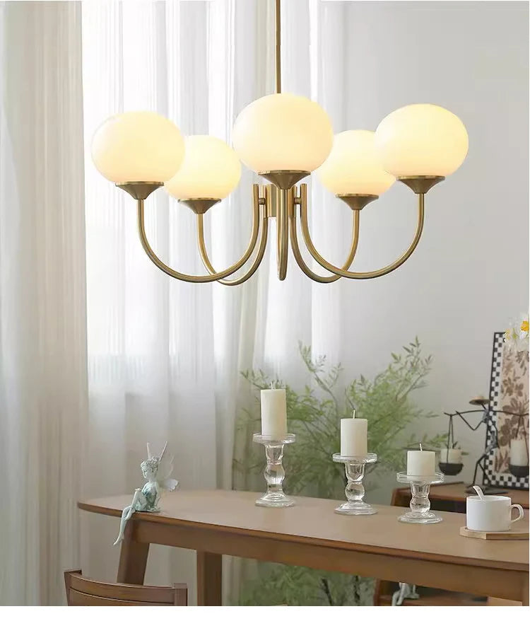 Pink Glass Balls Chandelier Elegance Design for Home and Commercial Space