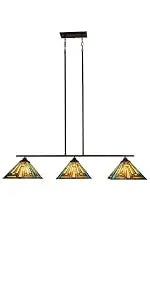 Mission Style Green Stained Glass Floor Lamp - Antique Double Light Reading Lamp with Handcrafted Elegance for Home Decor