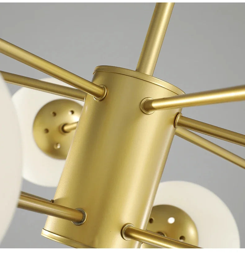 Modern Glass LED Chandelier Lighting Ceiling Chandeliers Light for Dining Living Room Bedroom Kitchen Indoor Lustre Fixture Lamp