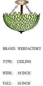 Green Wisteria Stained Glass Floor Lamp - 66 Corner Torch with 12 Shade Elegant Lighting