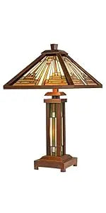 Industrial Blackish Bronze Floor Lamp with Handcrafted Amber Brown Stained Glass Shade - 70in Tall Elegant Tiffany Style Lighting for Home Decor