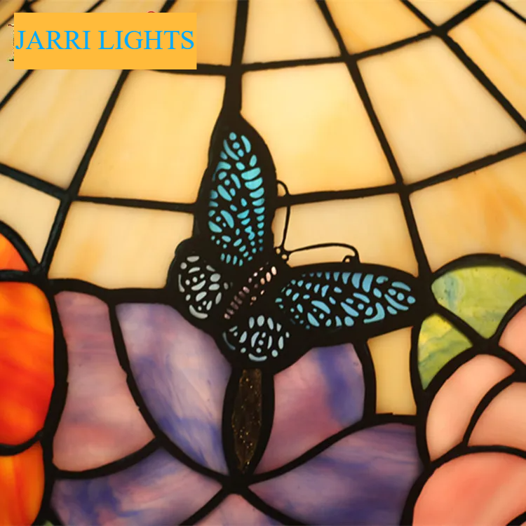 Elegant Butterfly Style Tiffany Table Lamp | Stained Glass LED Bedside Lamp for Home, Restaurant & Bar