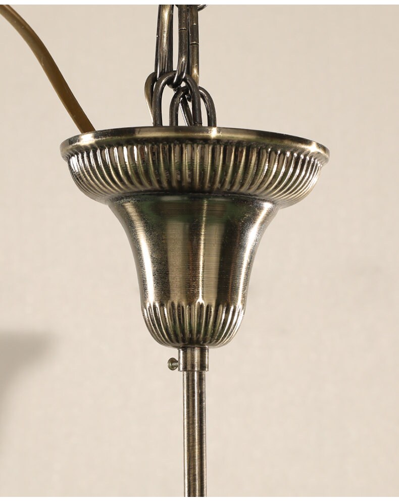 Chandelier Helical 11 Globes Turkish Moroccan Style Mosaic Multicolored Light