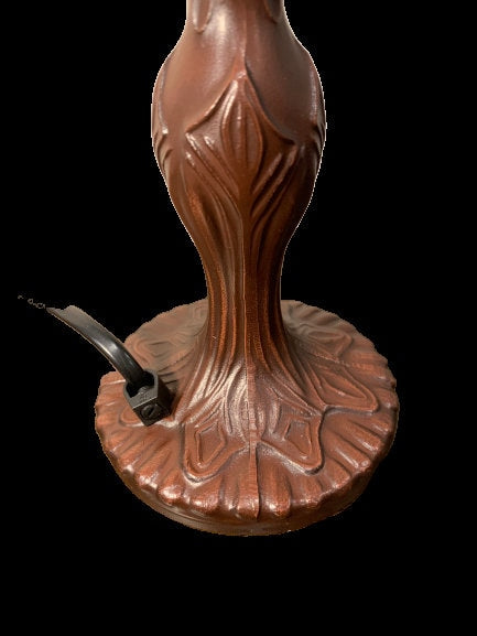 Sky Blue Tiffany Lamp, Dragonfly Style Lamp, Stained Glass, Crystal Bead Lampshade, Stained Glass Lamp Shade, Bedside Lamp,