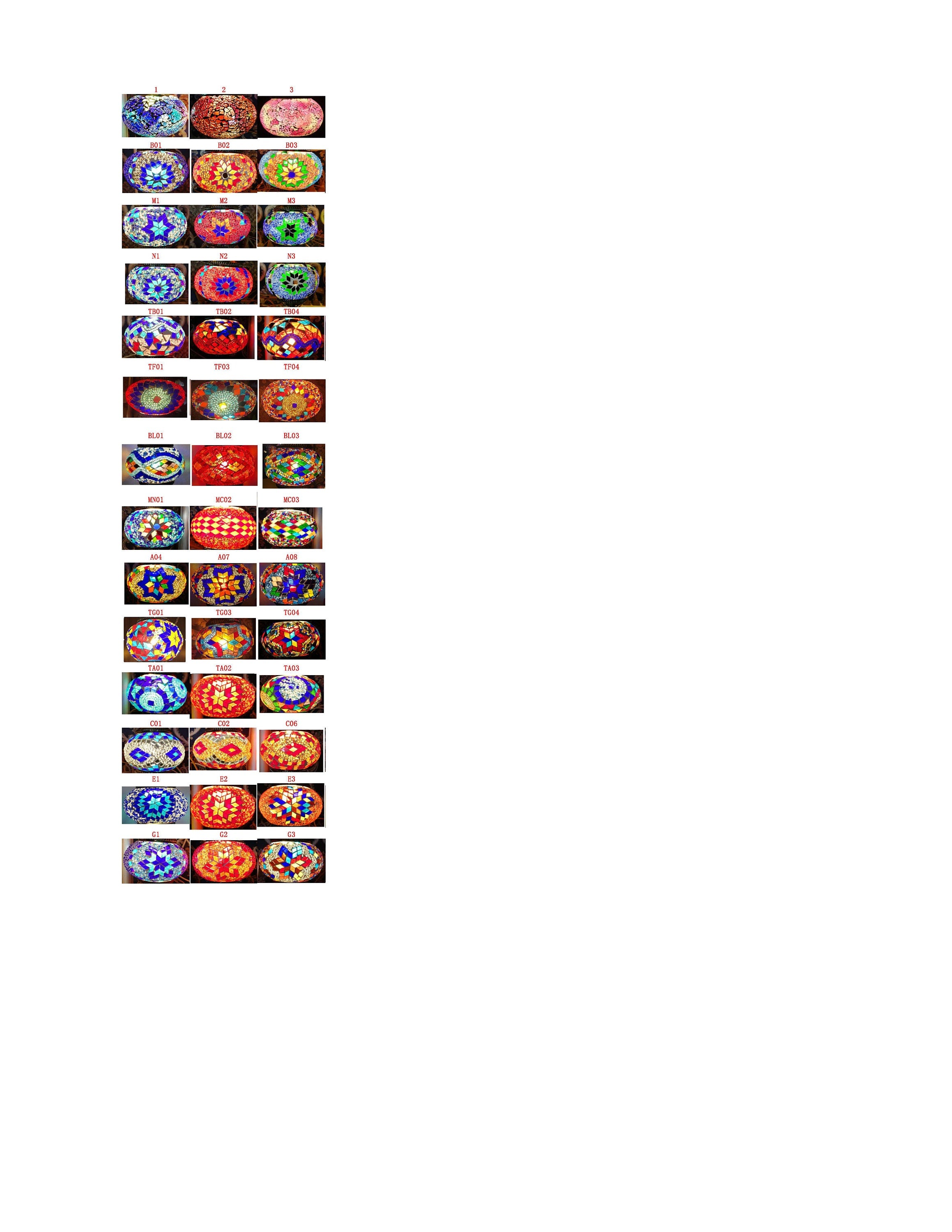 Chandelier Helical 9 Globes Turkish Moroccan Style Mosaic Multicolored Light