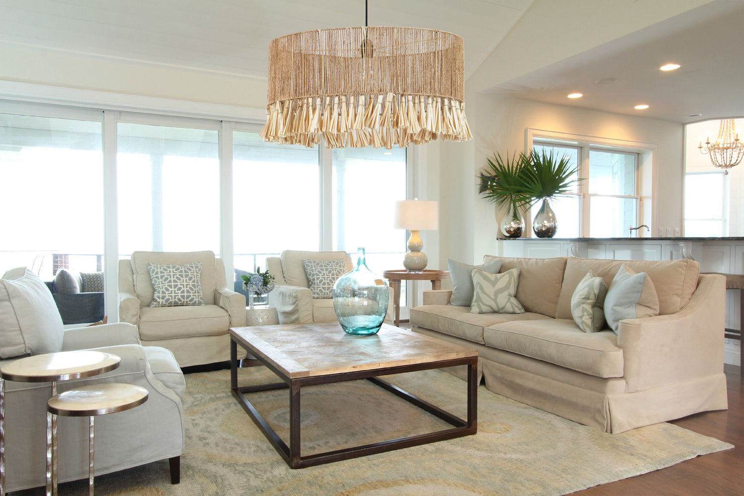 Large Round Jute Lampshade Handcrafted, Sustainable Eco Friendly Lighting, Pendant Light, Chandelier, Lampshade