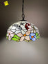 Tiffany Hanging Lamp 16in, Humming Bird Leadglass Stained Glass Crystal Bead Lampshade, Chandelier, Pendant Light, Dining Kitchen Lamp