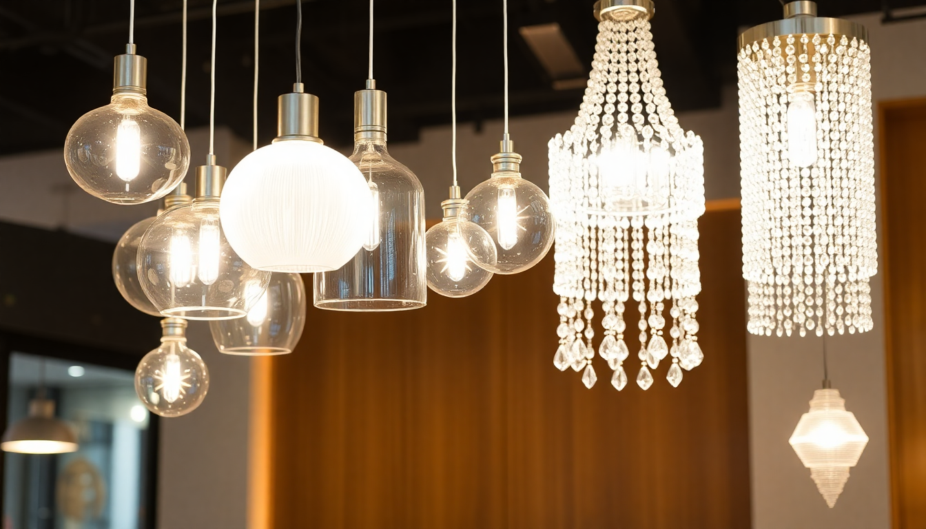 Glass Pendant Lighting: Shape & Shine — How to Mix Milk Glass Pendant Light, Stained Glass Pendant Light and Blown Glass Pendant Lights with Crystal Chandeliers