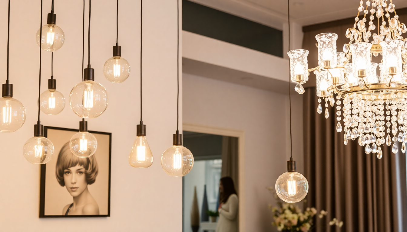 Transitional Lighting Blueprint: Mix Milk, Stained & Blown Glass Pendant Lights with Crystal Chandeliers for a Unified Home Ambiance