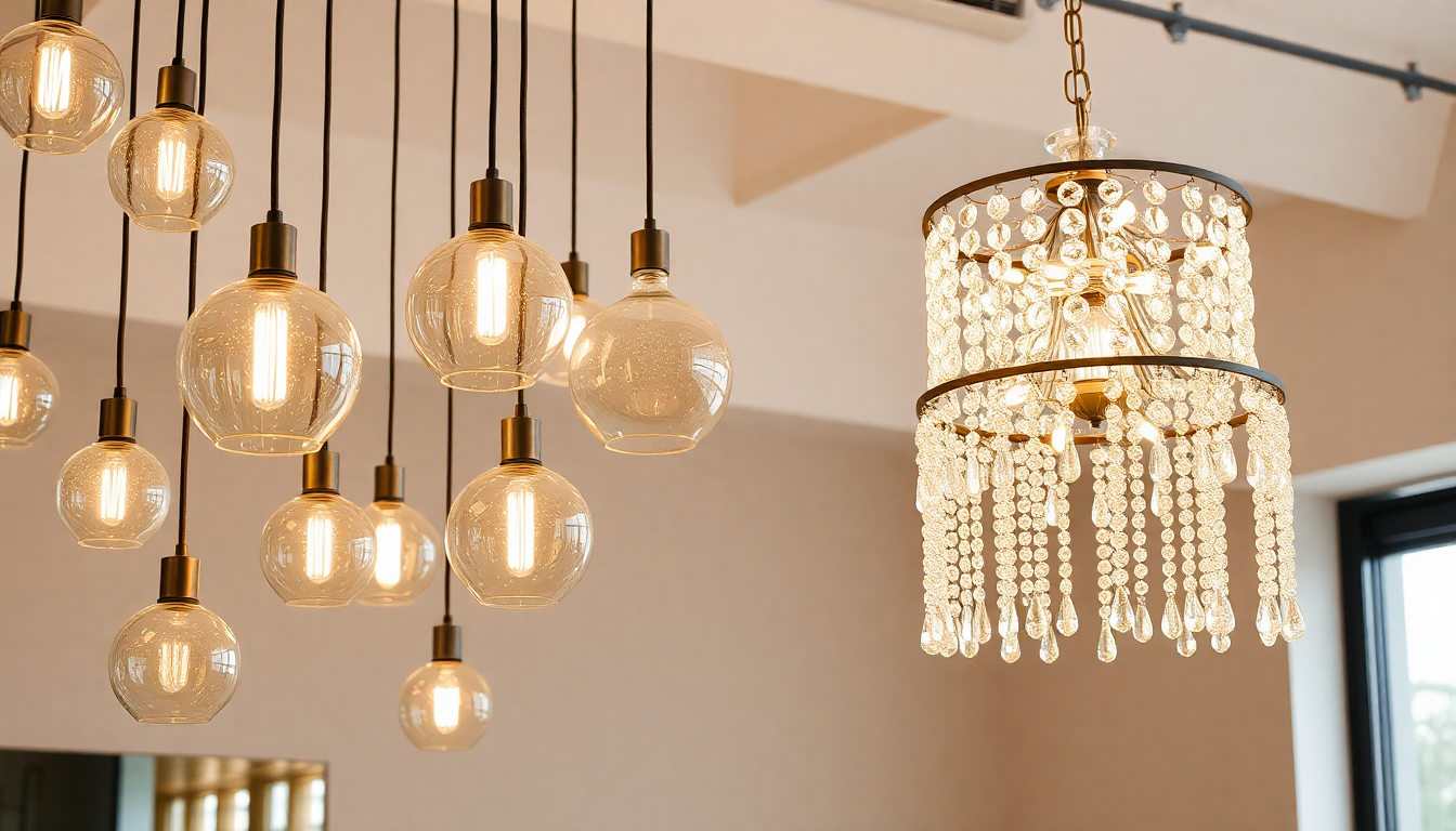 Curate a Signature Lighting Story: Combine Milk, Stained & Blown Glass Pendant Lights with Crystal Chandeliers for Texture-Forward Interiors