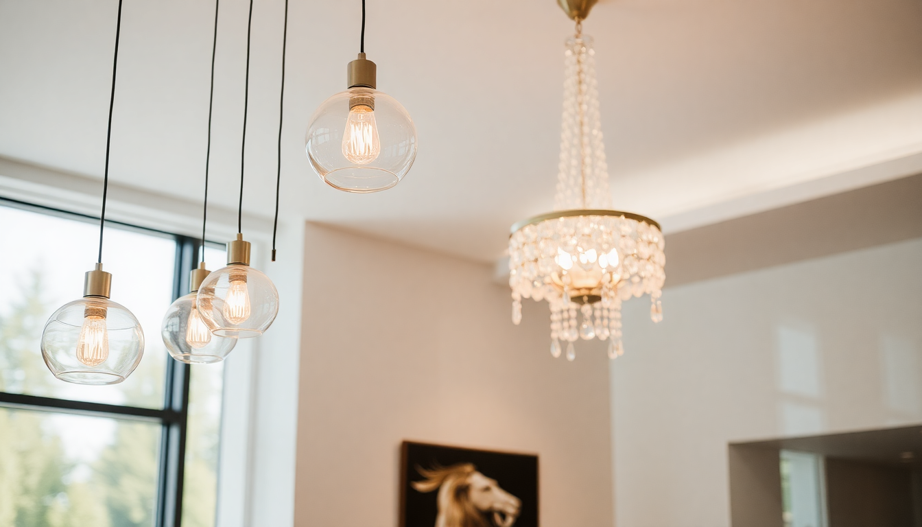 Create Visual Flow: Stylish Ways to Blend Glass Pendant Lights (Milk, Stained & Blown) with Crystal Chandeliers