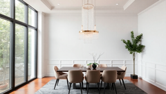 Layered Lighting Makeovers: Real-Room Case Studies Using Glass Pendant Lights (Milk, Stained & Blown) with Crystal Chandeliers