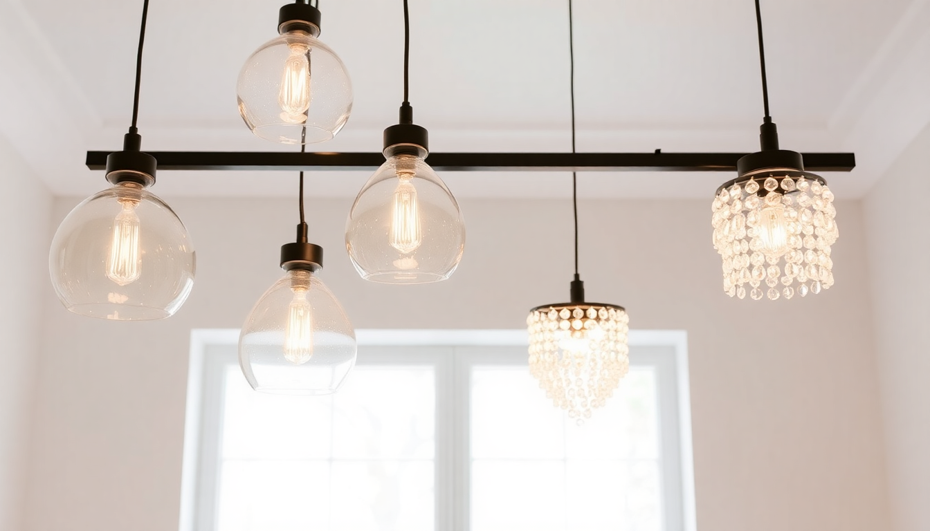 Rent-Friendly Luxe: How to Style and Layer Glass Pendant Lights (Milk, Stained & Blown) with Petite Crystal Chandeliers