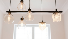 Rent-Friendly Luxe: How to Style and Layer Glass Pendant Lights (Milk, Stained & Blown) with Petite Crystal Chandeliers