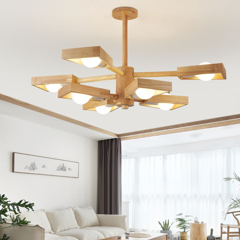 Japanese-style Solid Wood Lamp Restaurant Led Log Lamps