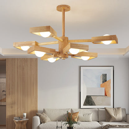 Japanese-style Solid Wood Lamp Restaurant Led Log Lamps