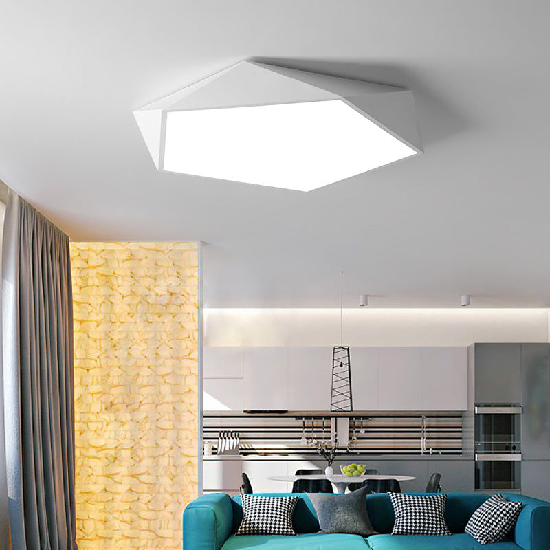 Color Macaron Ceiling Lamp Creative Geometric Room Lamp