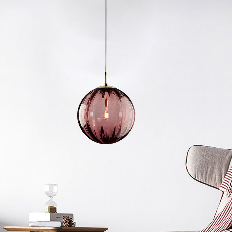 Simple Water-wave Glass Ball Creative Chandelier