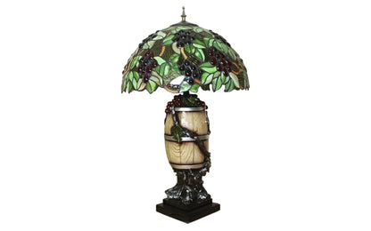 Antique Grape Vine Table Lamp - 16 Inch Large Antique Desk Lamp for Living Room Decoration