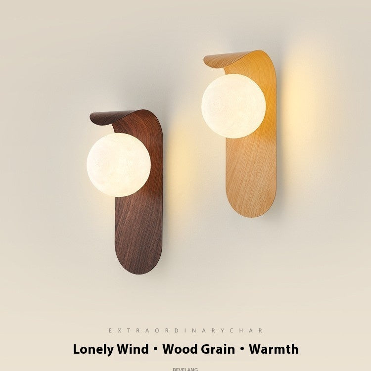 Japanese Style Log Wind Wall Lamp
