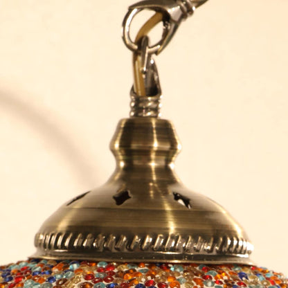 Local Stock, Aussie Seller - Mosaic Table Lamp Single Large Globes, Turkish Moroccan Style Multicolored Light