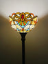 Torchiere Tiffany Floor Lamps 168cm , 12" Lampshade Leadlight Stained Glass Tiffany Crystal Bead, Living Room Bed Lamp