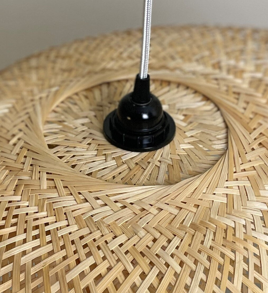 Floating Island Rattan Lampshade Handcrafted, Sustainable Eco Friendly Lighting, Pendant Light, Chandelier, Lampshade