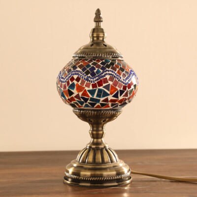 Turkish Mosaic Table Tallboy Lamps Hand Made Globe. 12 Designs