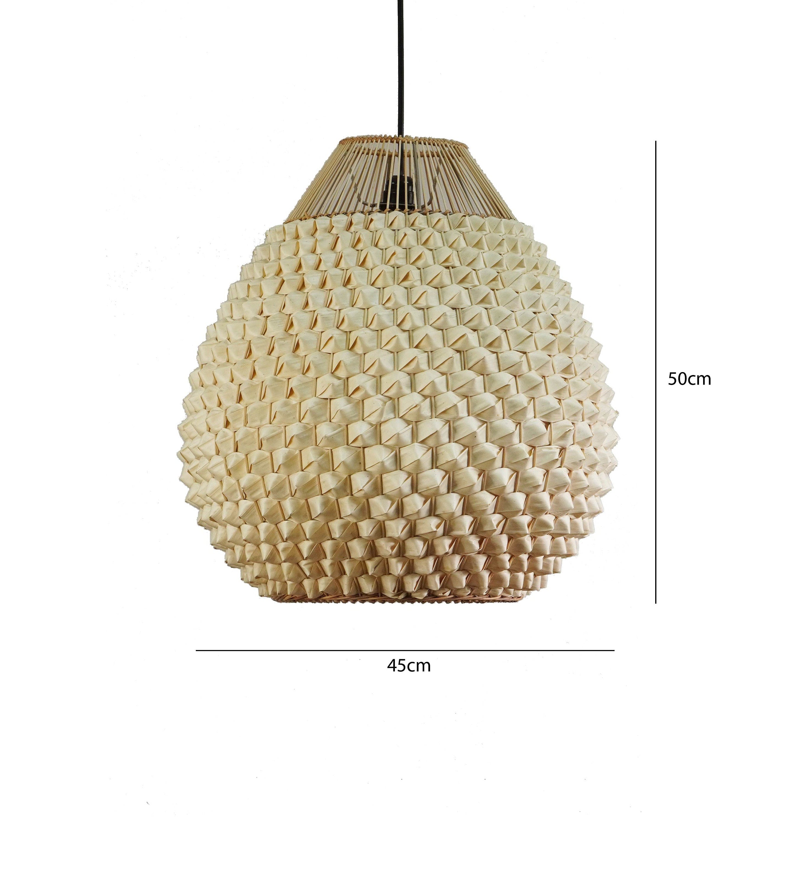 Pineapple Lampshade Handcrafted with Palm Leaves, Sustainable Eco Friendly Lighting, Pendant Light, Chandelier, Lampshade