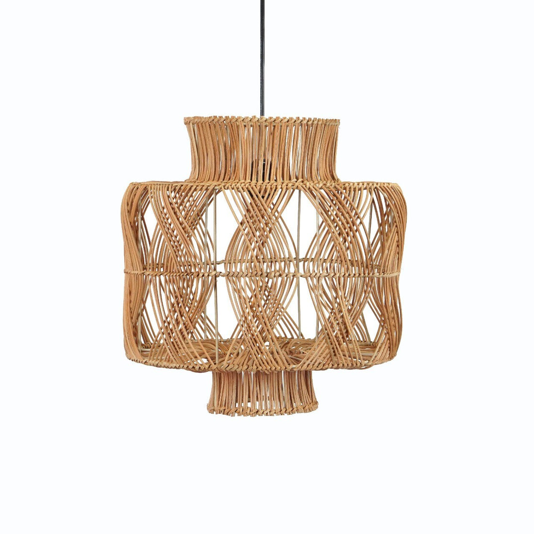 Rattan Lantern Lampshade Handcrafted, Sustainable Eco Friendly Lighting, Pendant Light, Chandelier, Lampshade